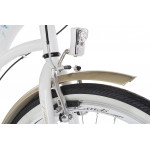 Detský bicykel 24 Kands Vittoria Steel. 3 prevodový Bielo-zlatý